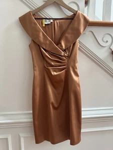 Katy Unger New York Formal Dress Satin Collared 2 - Picture 1 of 10