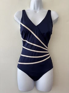 Sunflair Styled By Jutta Friemann Swimsuit One Piece Size 8 Women Navy Blue - Picture 1 of 8