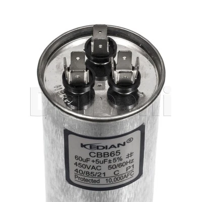 KEDIAN HQ Japanese Spec 60+5 UF Dual Run Capacitor CBB65 40/85/21 60X145mm 450V