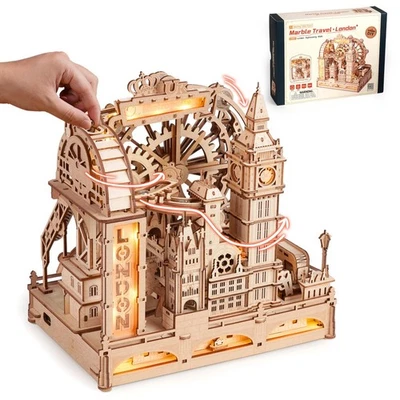 ROKR Marble Travel · London 3D Wooden Puzzle Marble Run Model Kit  Puzzle Gift - Image 1 of 4