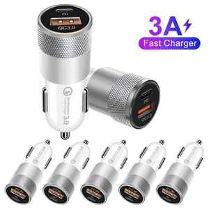 USB+TYPE-C PD Fast Car Charger Plug 20W For Apple iPhone 17 /16+/ 16 Pro/Pro Max - Picture 1 of 21