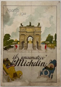 BIBENDUM IL PNEUMATICO MICHELIN RIVISTA MENSILE AUTOMOBILISMO AGOSTO 1914 - Picture 1 of 6