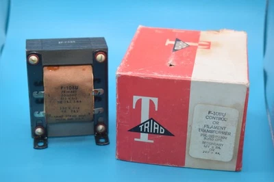 NOS TRIAD F-108U TRANSFORMADOR DE CONTROL O FILAMENTO 115/230V / 12V-8A oR 24V-4A SEC Foto 1 de 3