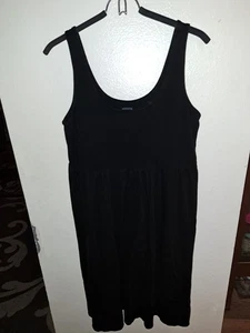 GAP Black Minimalist Tank Dress XL midi cotton/modal pullover beach - Picture 1 of 5