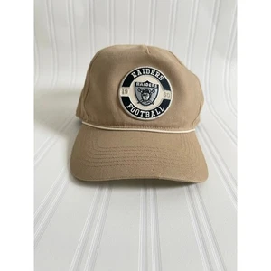 Men's Las Vegas Raiders '47 Khaki Sierra Patch Hitch Adjustable Hat OSFA Sports - Picture 1 of 8