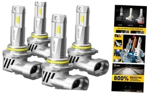 9005 and 9006 Fog Lights combo, 60000LM Ultra-Bright 6500K White, Plug-and - Photo 1/8
