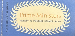 Australia 1972 Prime Ministers booklet with Wax leaves B139.F.d.T Edition G72/2 - Foto 1 di 11
