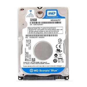 Western Digital 320GB WD3200BPVT 5400RPM SATA 2.5" Laptop HDD Hard Disk Drive - Afbeelding 1 van 3
