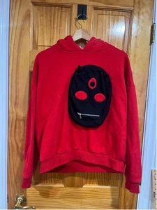 Rare Syckli Red Demon Pullover Size Medium - Picture 1 of 8