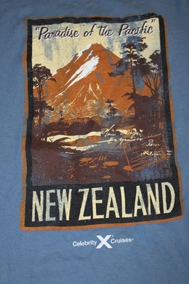 Vintage Celebrity Cruises T Shirt New Zealand Paradise of the Pacific Delta 3XL - Image 1 of 4