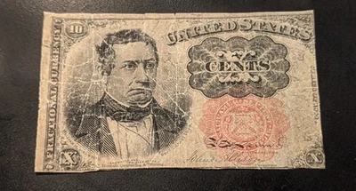 1874 10 Cents Fractional Currency Note 5th!!!!!!! - Image 1 of 2
