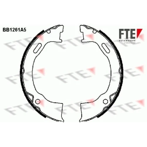 FTE Bremsbackensatz Feststellbremse BB1261A5 für JEEP FORD hinten CHEROKEE KJ 1 - Bild 1 von 1