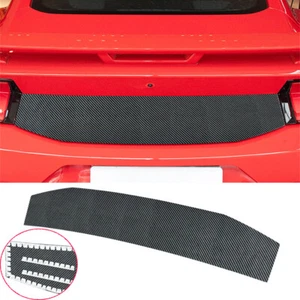 Real Dry Carbon Fiber Car Rear Trunk Below Panel Trim For Ford Mustang 2024-2025 - Picture 1 of 10