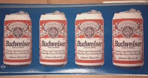Budweiser beer wall border partial roll 5 cans peel & stick 12in new - Picture 1 of 2