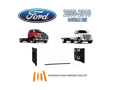 2000-2010 FORD F-650 F-750 SUPER DUTY СТЕРЕО УСТАНОВКА ПРИБОРНОЙ ПАНЕЛИ НАБОР, набор инструментов - Изображение 1 из 2