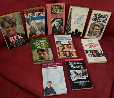 JFK 10-pc Kennedy Paperbacks: JFK/Jackie/Bobby/Ted/Kennedy Kids/ Women-Good  - Image 1 of 4