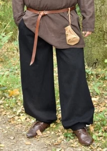 Weite Mittelalter-Hose, schwarz - Bild 1 von 2