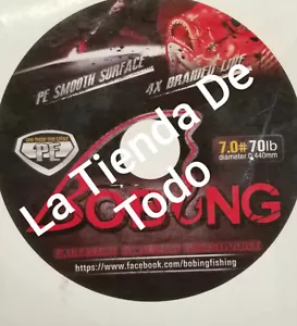 4X LÍNEA DE PESCA TRENZADA 7.0# 70 LB PE SUPERFICIE LISA 327 YARDAS DE LARGO .0440MM LEER - Imagen 1 de 4