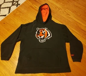 Vintage Reebok Cincinnati Bengals Embroidered Hoodie Sweatshirt XL - Picture 1 of 11