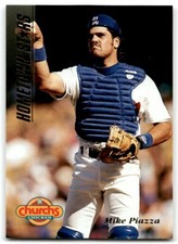 1994 PINNACLE CHURCH'S HOMETOWN STARS GOLD MIKE PIAZZA LOS ANGELES DODGERS #14