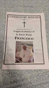 Edizione Straordinaria Osservatore Romano, Morte Papa Francesco, 21 aprile 2025 - Foto 1 di 4