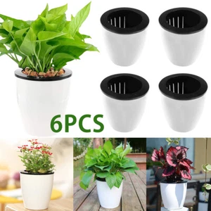 6 Pack Self Watering Pots for Indoor Plants 4.7 Inch Self Watering Flower⌒# - Picture 1 of 12