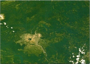 Postcard Mount St Helen's From The Space Shuttle Washington WA - Picture 1 of 2