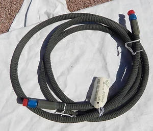 Manguera de oxígeno de 90 pulgadas de largo para aviones militares de 1/2 pulgada de espesor con accesorios - Imagen 1 de 5