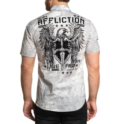Affliction Clothing Vintage Rockabilly Hemd - Division Shirt Adler Wappen - Bild 1 von 4