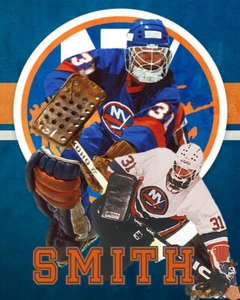 New York Islanders Lithographie Druck von Billy Smith 2020 - Bild 1 von 1