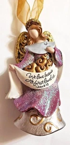 Legacy of Love Angel Ornament - We Love Because He First Loved Us I John 4:19  - Picture 1 of 6