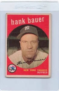 1959 Topps #240 Hank Bauer Yankees In perfette condizioni *6417 - Foto 1 di 2