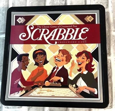 Scrabble Retro Series Tin Edition Board Game by Hasbro – Complete 2008 - Image 1 of 3