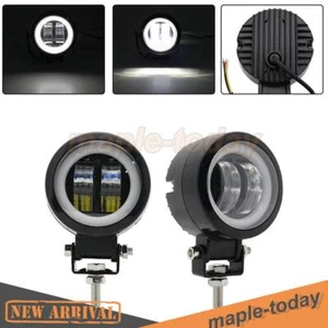 2P*Motorrad LED Scheinwerfer Arbeitsscheinwerfer Zusatzscheinwerfer Tagfahrlicht - Picture 1 of 10