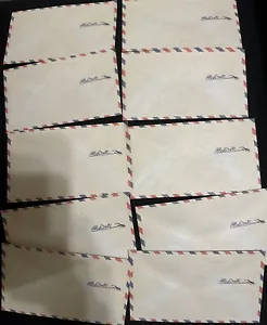 Vintage United States Army Air Mail Envelopes US Postal Service Unused Lot Of 10 - Picture 1 of 3