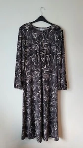 ICHI IHKIRSTA DR Dress Midi Long Sleeve ~ Size L - Picture 1 of 11