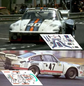 Decals Porsche 935 Le Mans 1976 40 47 1:32 1:43 1:24 1:18 slot Kremer calcas - Imagen 1 de 3