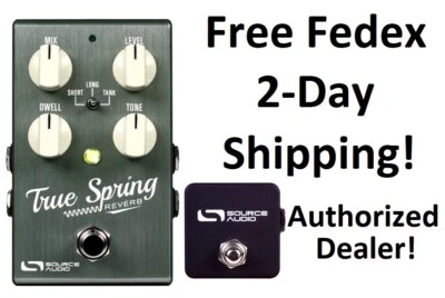 New Source Audio SA247 True Spring Reverb Effects Pedal w/ SA167 Tap Switch - Image 1 of 4