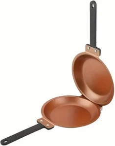 Non-Stick Double-Sided Folding Frying Pan β 7.1In Cake Pan, Mexican Folding Pan, - Picture 1 of 9