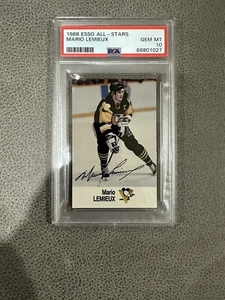 1988 ESSO All-Stars MARIO LEMIEUX PSA 10 GEM MINT Pittsburgh Penguins HOF - Picture 1 of 7