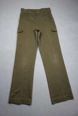 Vintage Boy Scouts of America BSA Pants Mens Green Official Uniform Chino Slacks - Image 1 of 4
