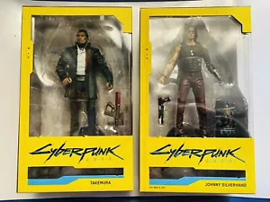 Cyberpunk 2077 Johnny Silverhand & Takemura Figure 2-Pack Lot McFarlane - Picture 1 of 4