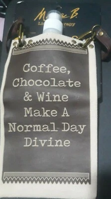 Botella de Agua Cantimplora Bolsa Bandolera "Café... Día Normal Divino" Viaje Hidratado Foto 1 de 4