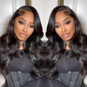 UNice Mongolian Body Wave Human Hair Weave 2 Bundles With Lace Closure Extension - Picture 1 of 13