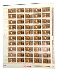 1974 Rumania, E. Palade, UPU, hoja de 50 sellos cancelados - Imagen 1 de 1