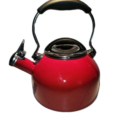 Tetera Chantal Whistling esmalte rojo Foto 1 de 4