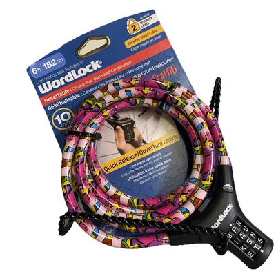 Bloqueio de cabo Word Lock 6 pés - Imagem 1 de 2