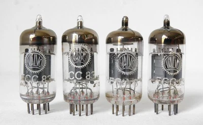 4 TESTED PERFECT MATCHED ECC83 12AX7 VALVO SAME CODE I65 NOS - Image 1 of 2