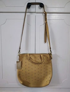 Madewell Mini Transport Umhängetasche perforiertes Leder neu hellbraun - Bild 1 von 9