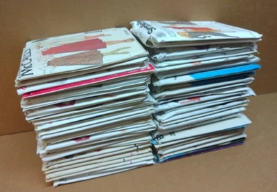 Huge Lot of 58 Sewing Patterns Women's Fashion McCalls Vogue Simplicity UNCUT - Image 1 of 4